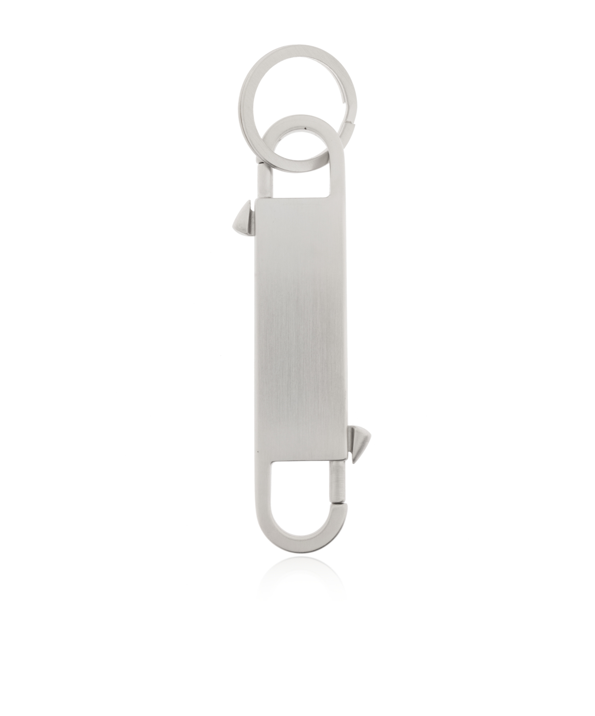 Rick Owens Gemini Logo-debossed Keyring In White