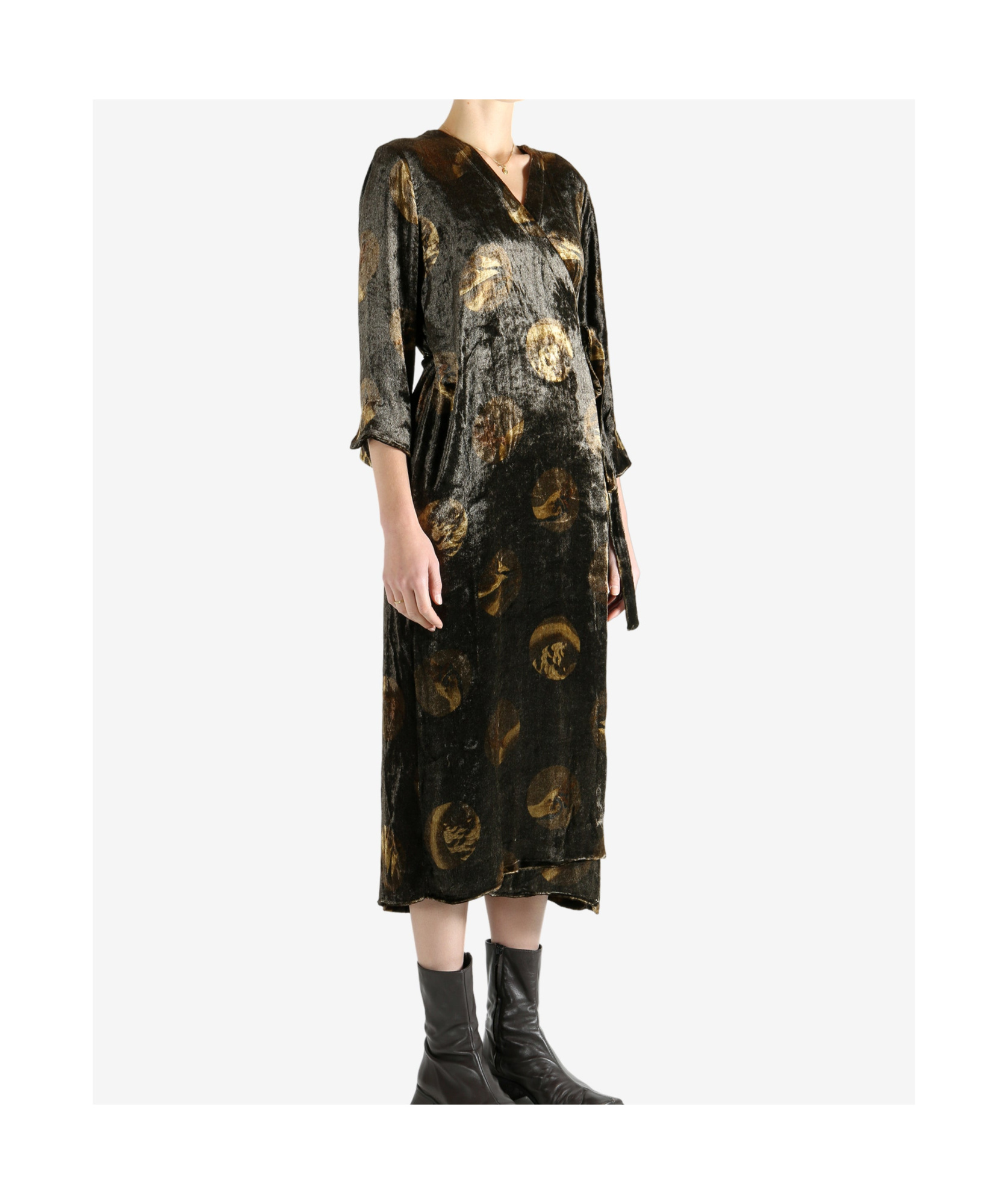 Uma Wang Patterned Dress In Black