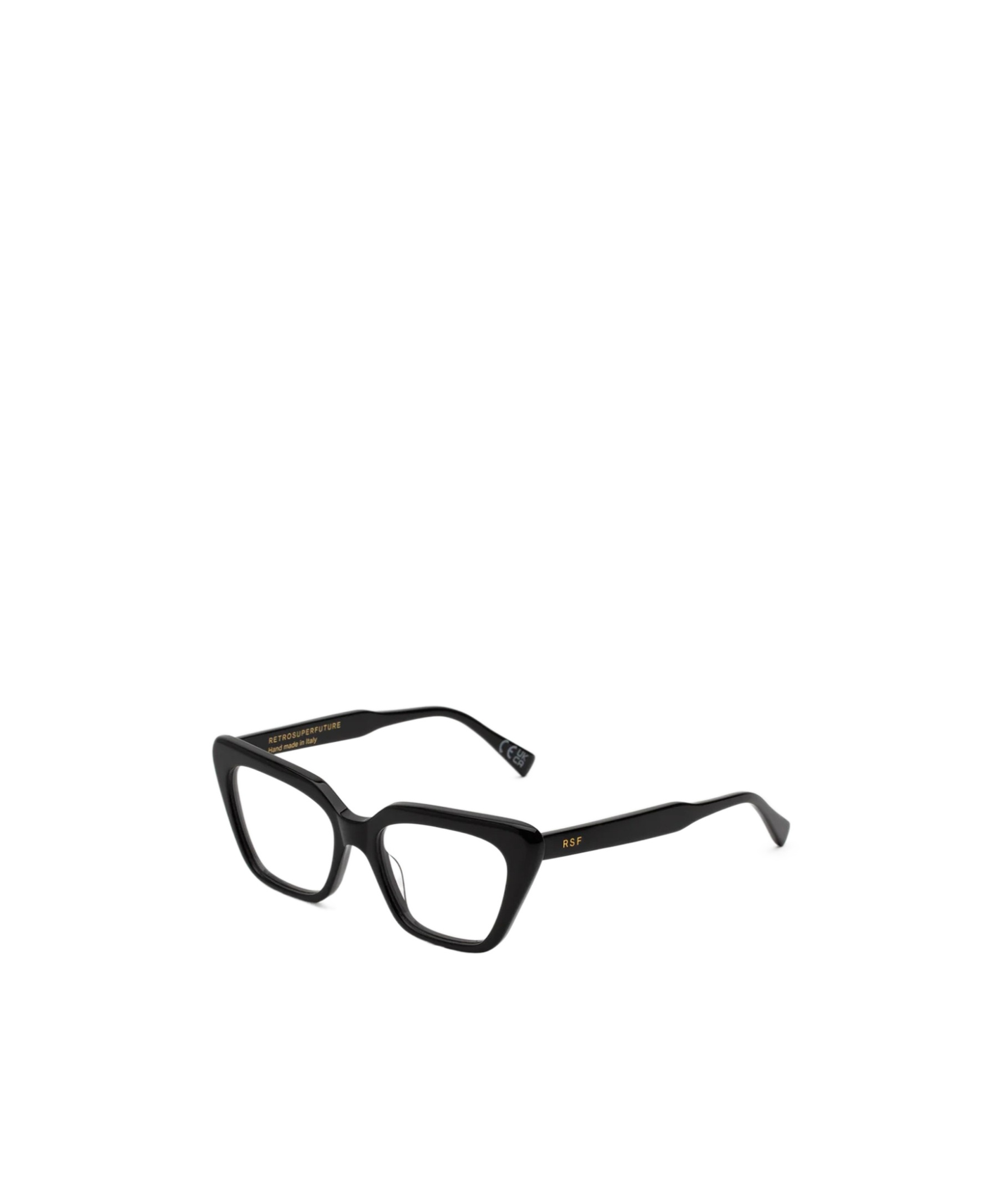 Retrosuperfuture Geometric Plano Mirror In Black