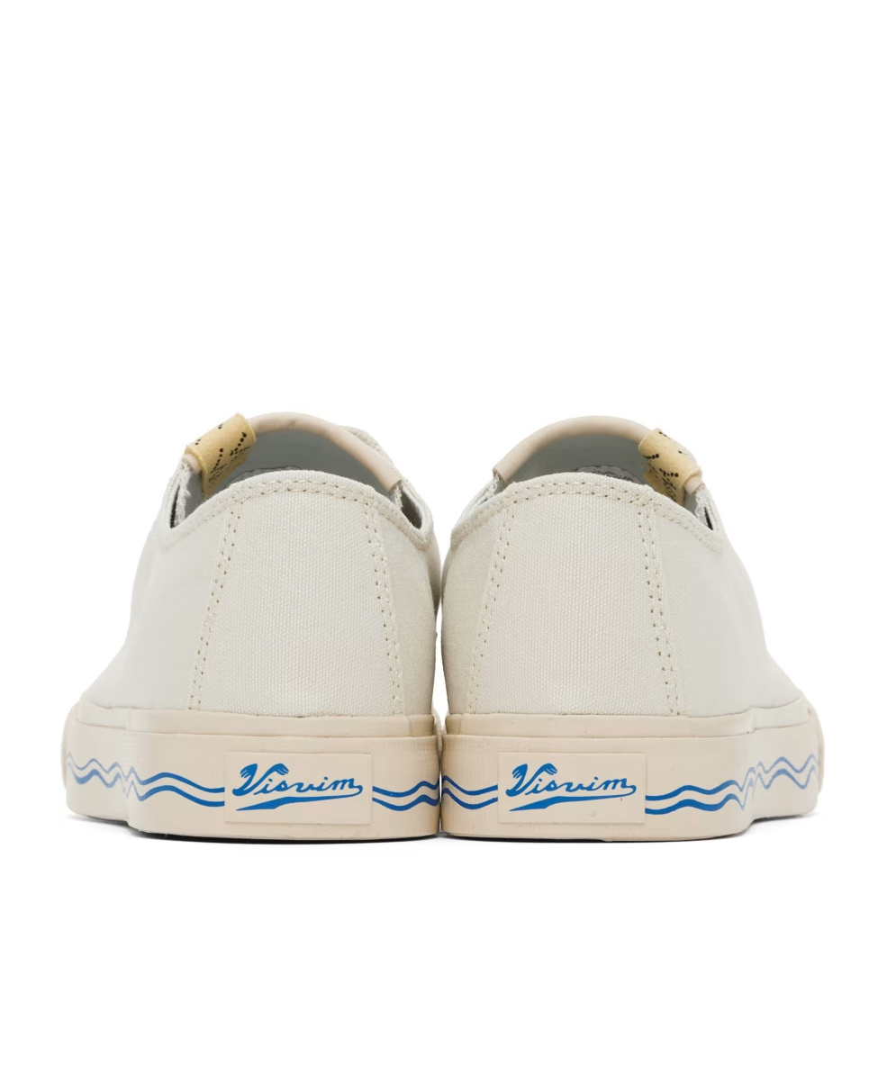 Visvim Wave-print Sneakers In White