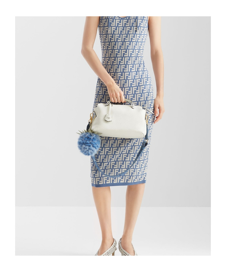 Fendi By The Way Selleria Medium Shoulder Bag In White