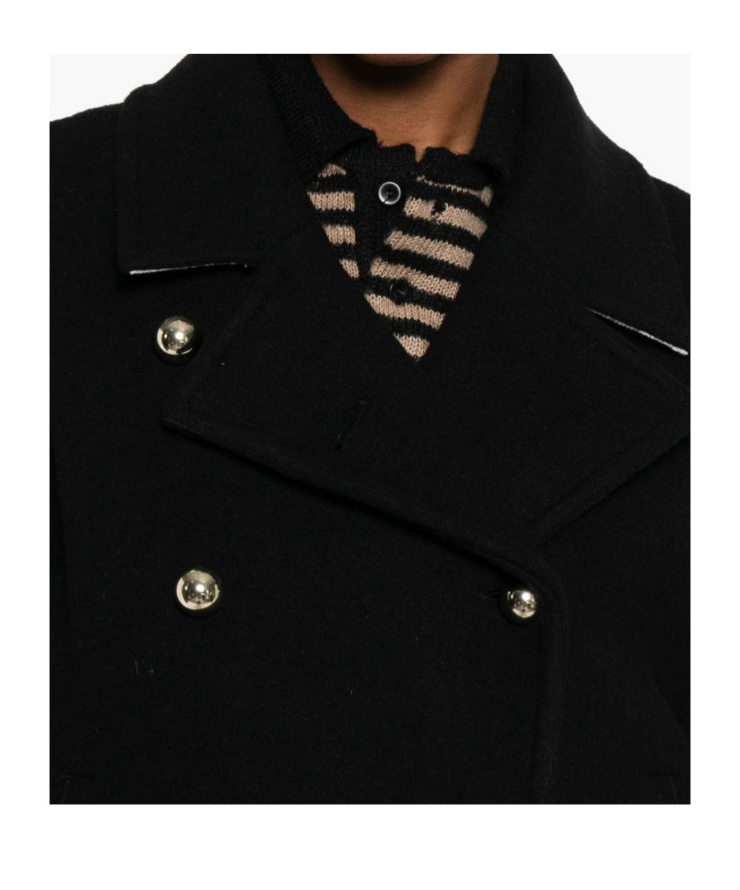N°21 N21  Double-breasted Coat In Black