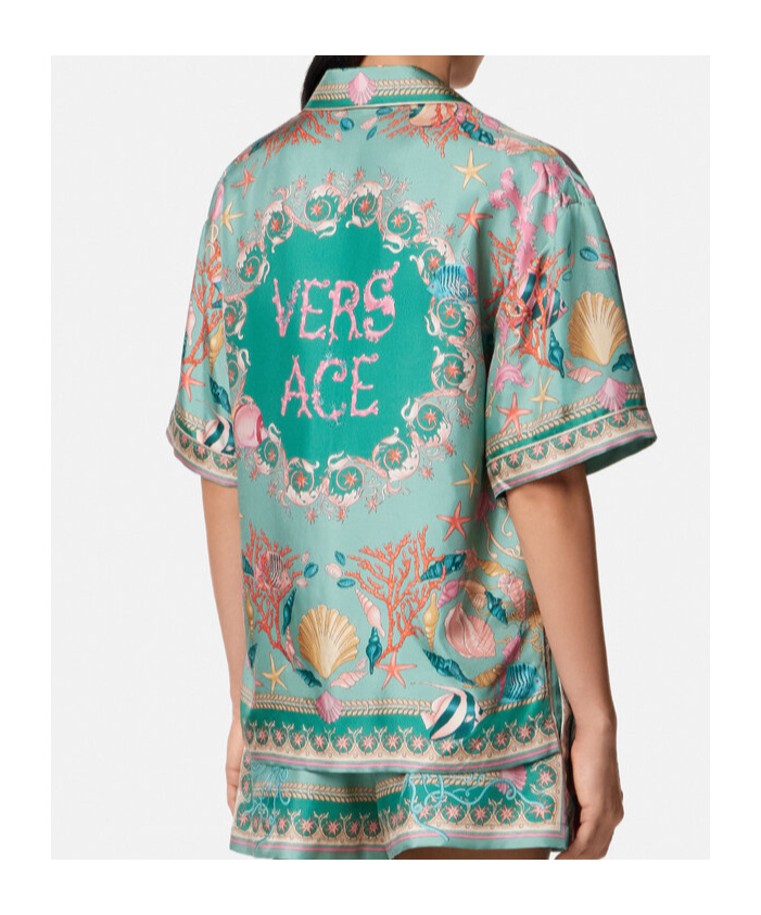 Versace Underwater Barocco Short-sleeve Shirt