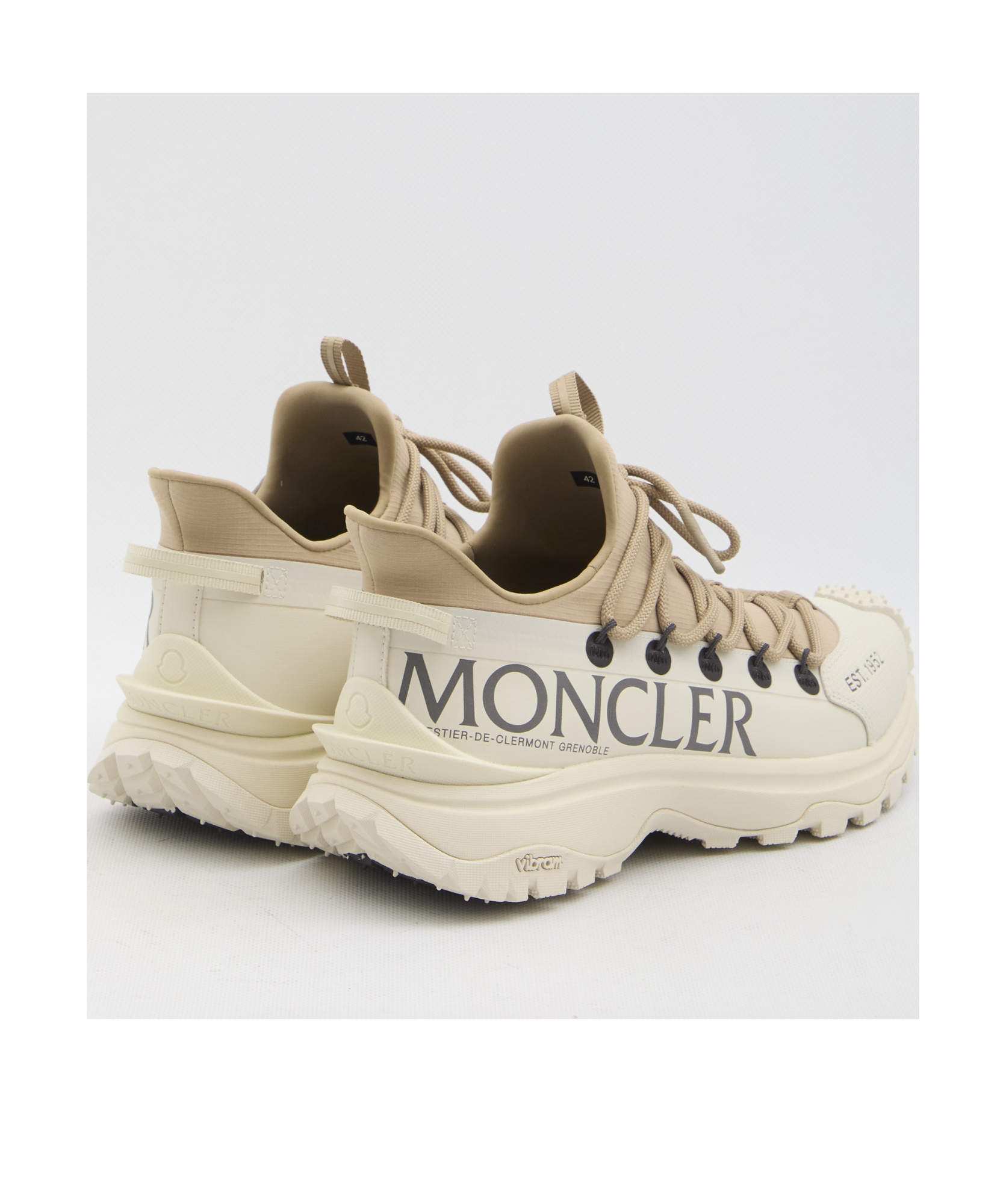 Moncler Lite 2 Trailgrip Sneakers With Vibram Sole In White
