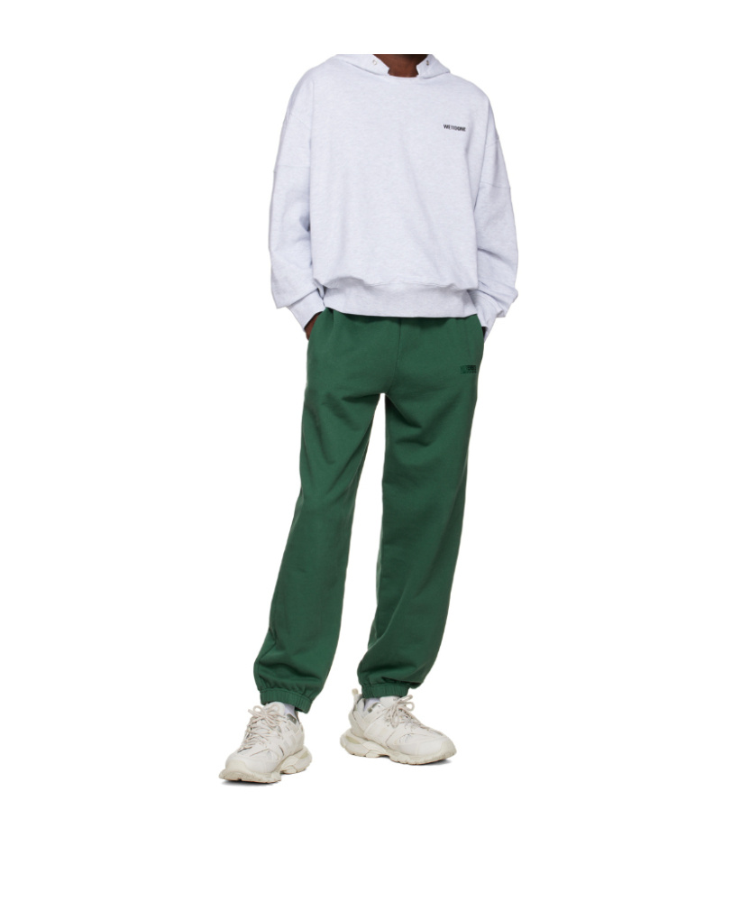 We11 Done Logo Hooded Sweater In White