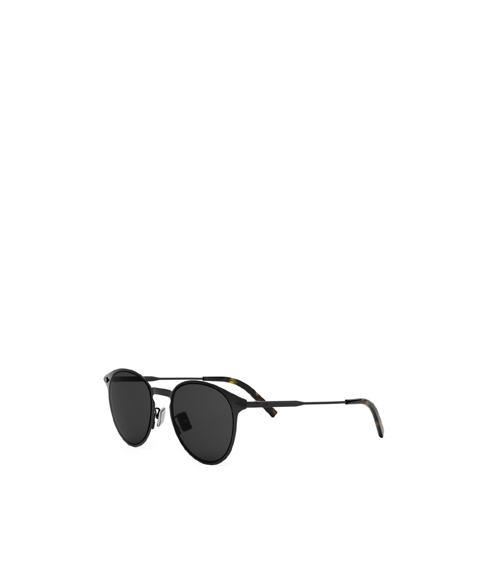 Dior Round Frame Sunglasses In Black
