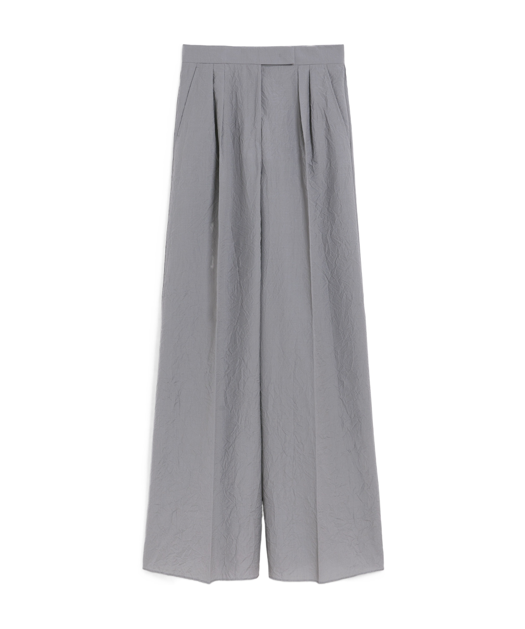 Max Mara Large Jambe Pants In Laine In Gray