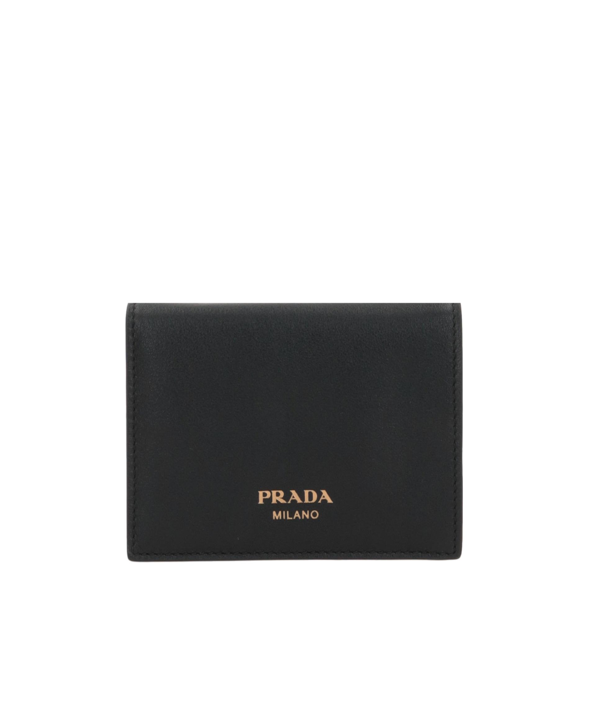 Prada Folding Wallet In Black
