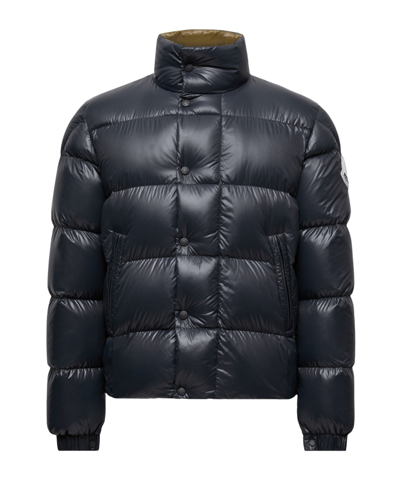 Moncler Men Tripiti Short Down Jacket Navy In Black