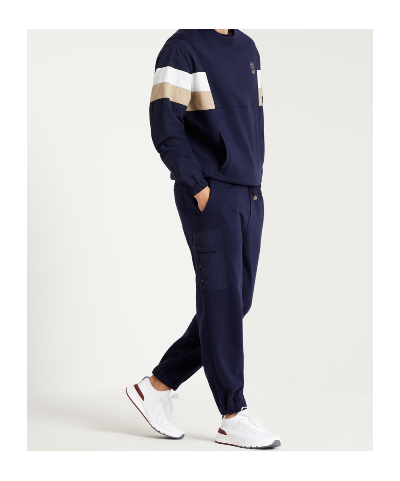 Brunello Cucinelli Straight-leg Cotton-blend Track Pants In Black