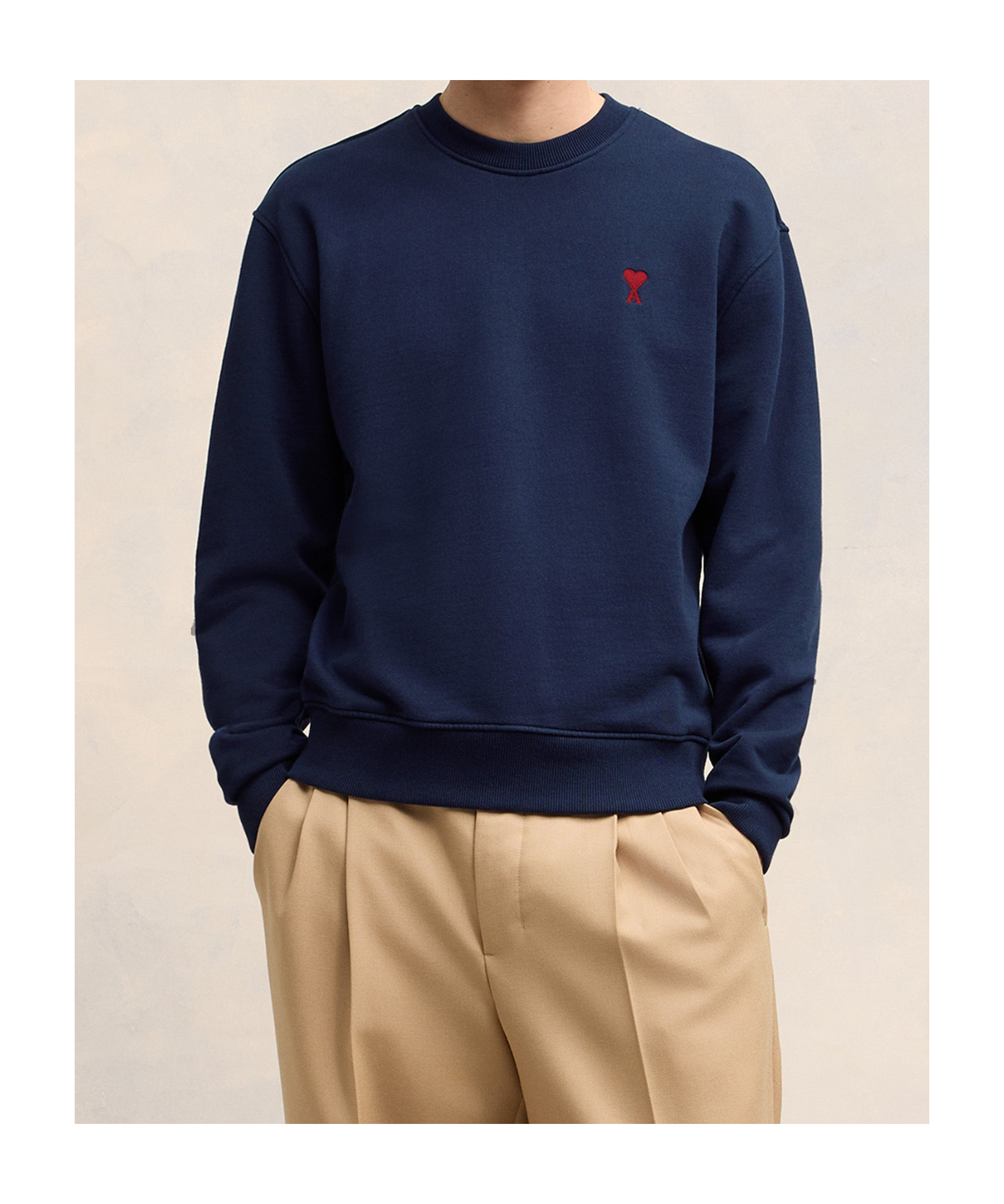 Ami Alexandre Mattiussi Long-sleeved Sweater In Black