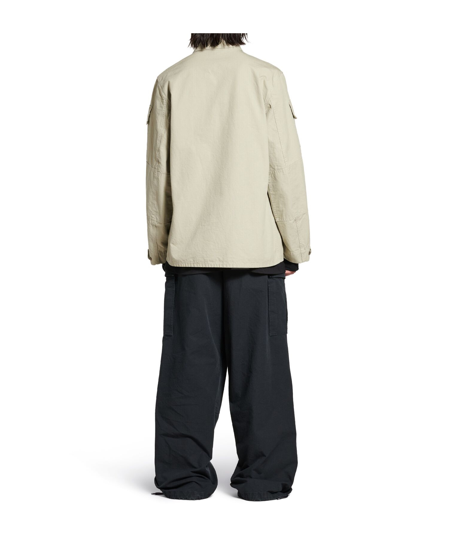 BALENCIAGA BALENCIAGA MILITARY RIPSTOP SHIRT JACKET