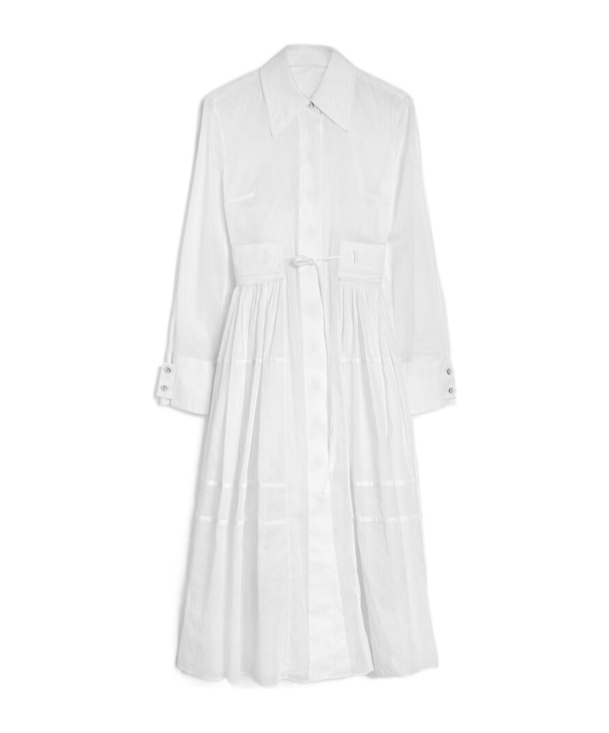 JIL SANDER CUT-OUT SHIRT DRESS