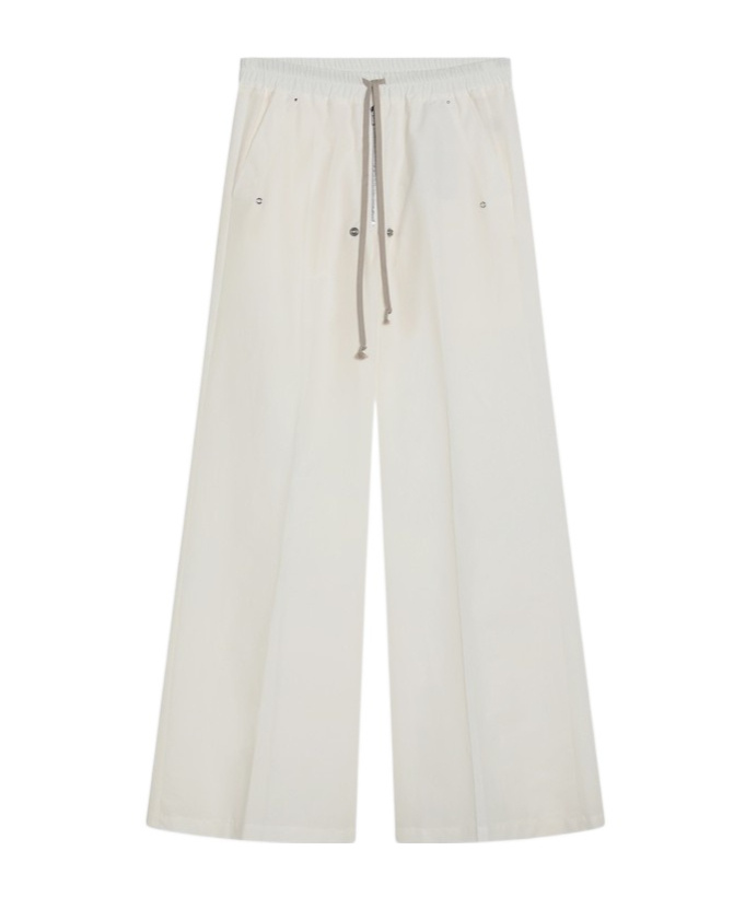 Moncler X Rick Owens Drawstring Casual Pants In White