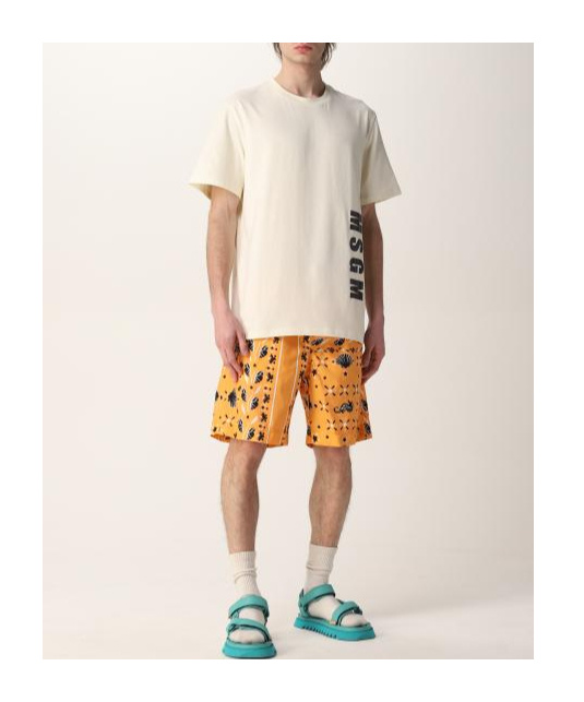 Msgm Logo-print T-shirt In White