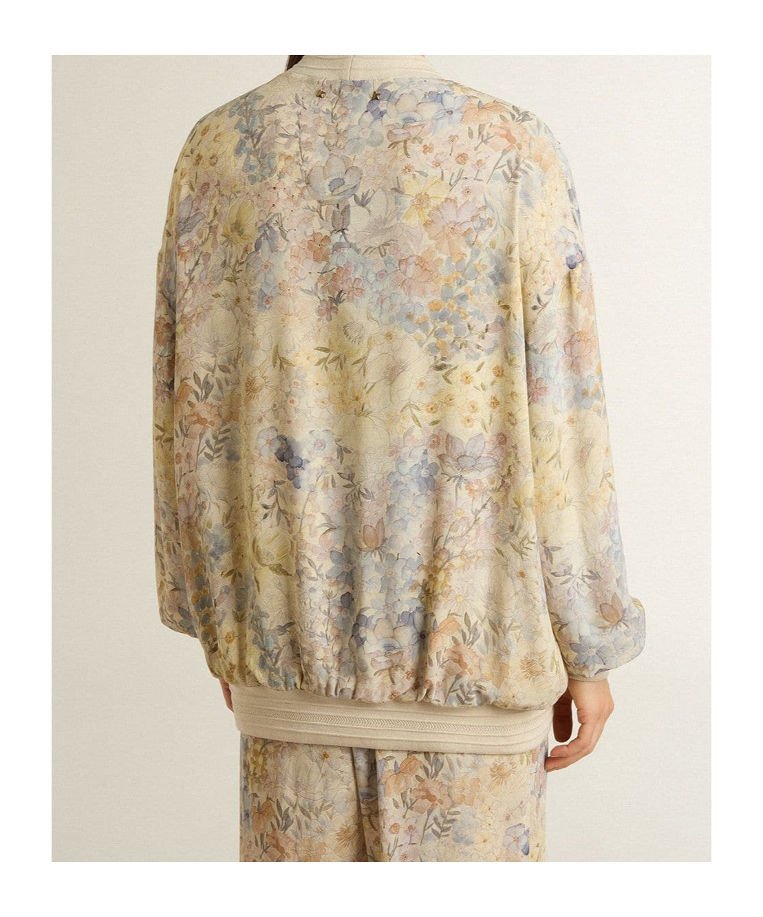Golden Goose Womens Cardigan With Floral Print And Embroidery In Multi