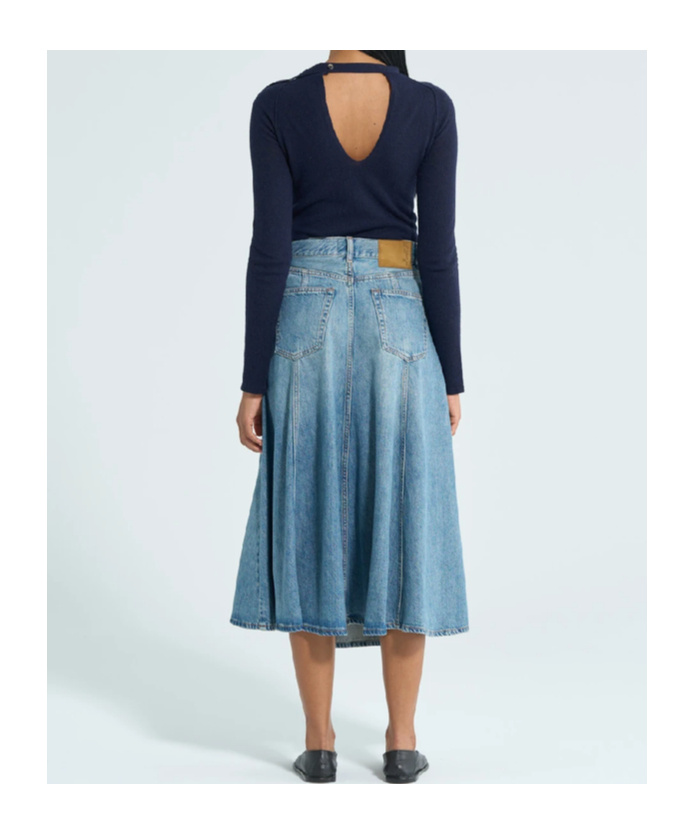 Shop Haikure Serenity Midi Skirt In Blue