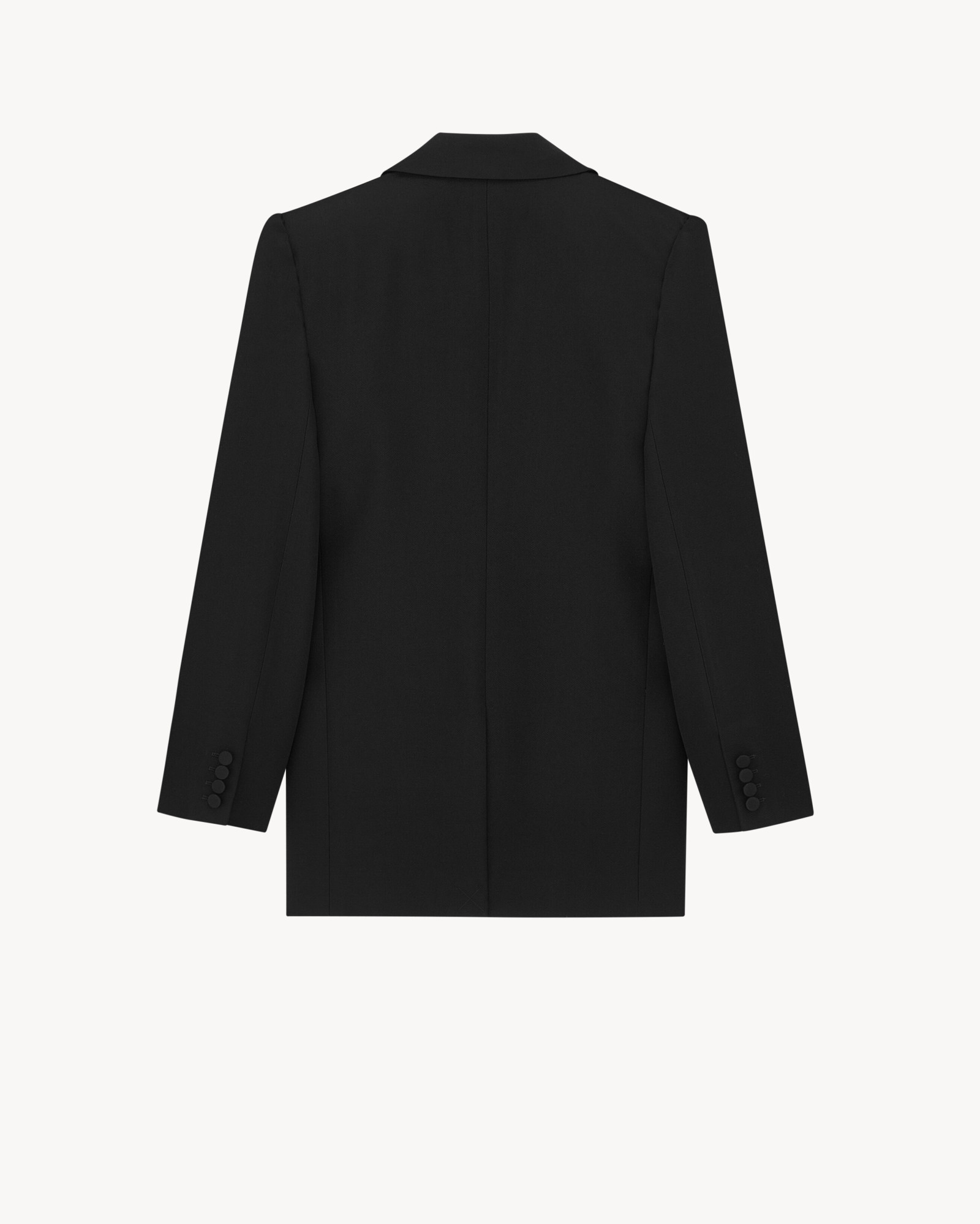 Saint Laurent Single-breasted Blazer In Black