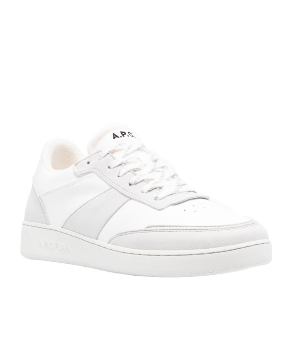 Shop Apc Plain Low-top Sneakers In White