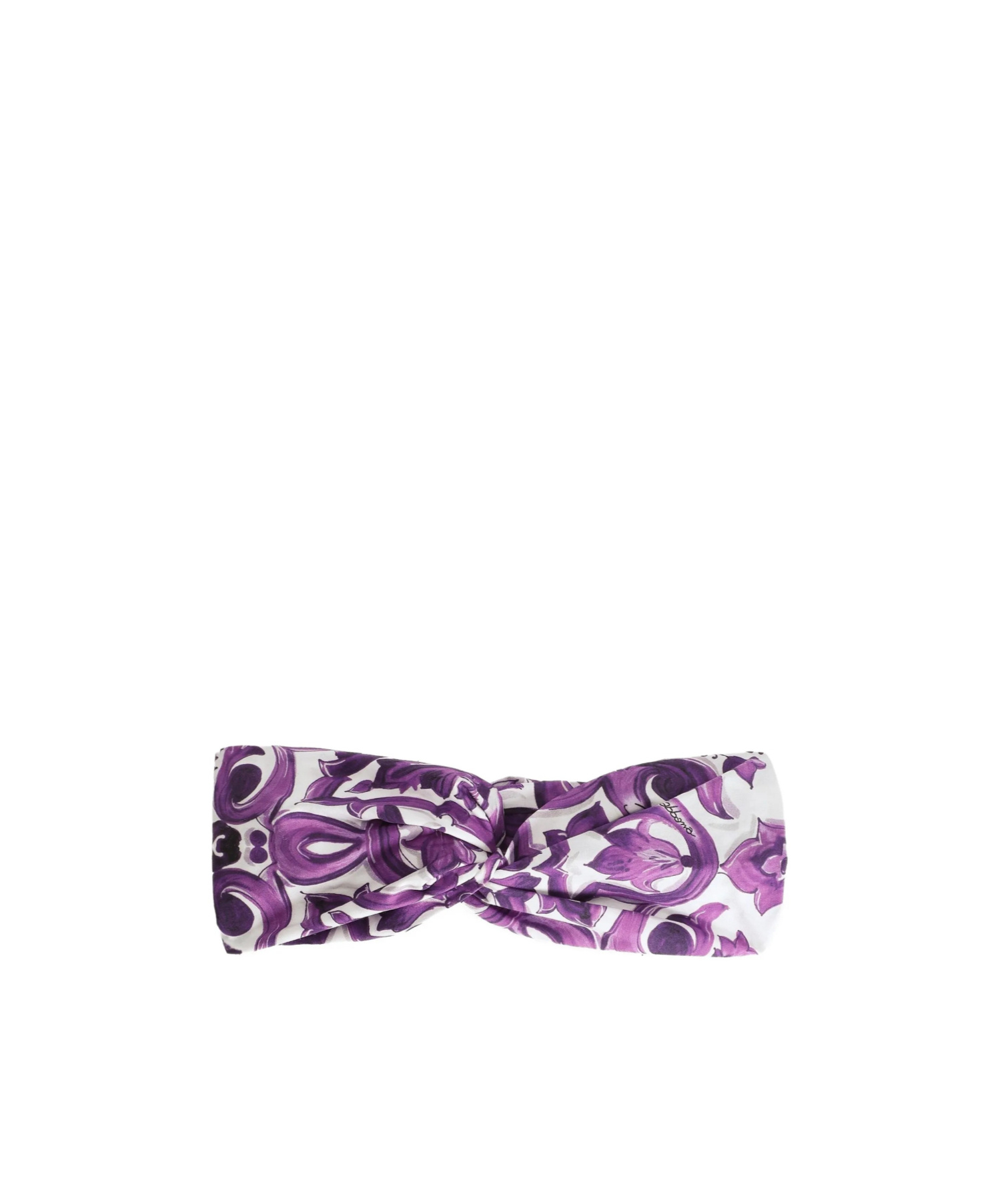 Dolce & Gabbana Graphic-print Headband In Purple