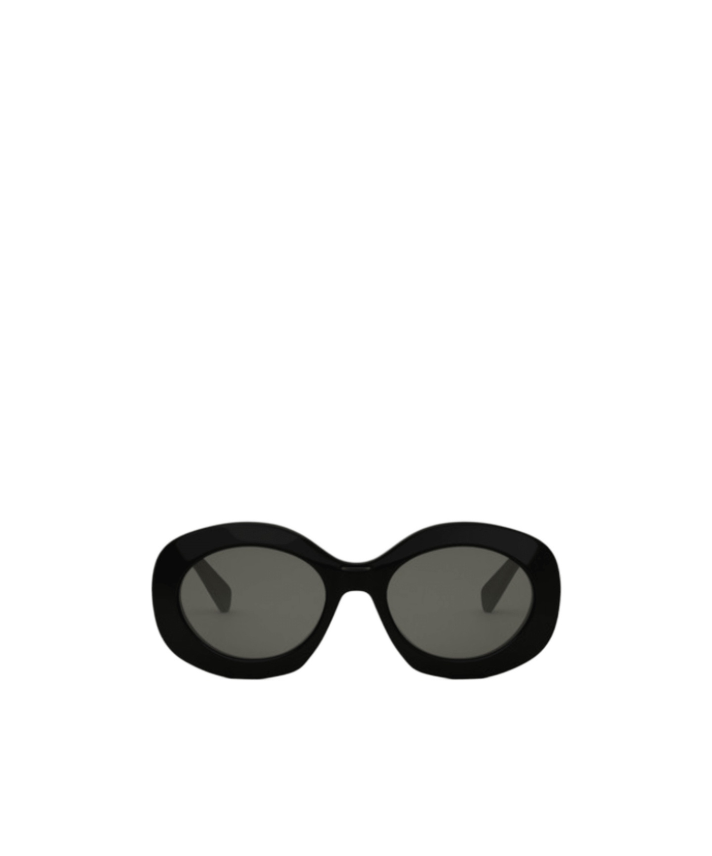 Celine Triomphe Smoke Oval Ladies Sunglasses Cl40292u 01a 54 In Black
