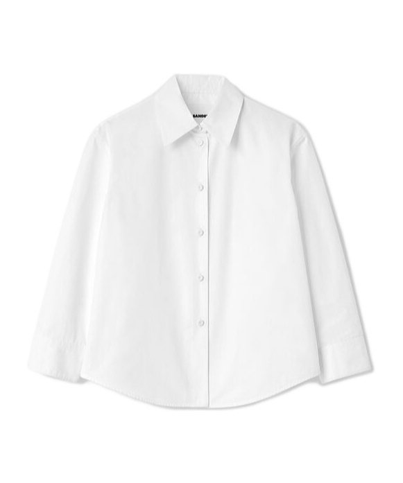 Jil Sander Classic Collar Cotton Shirt In White