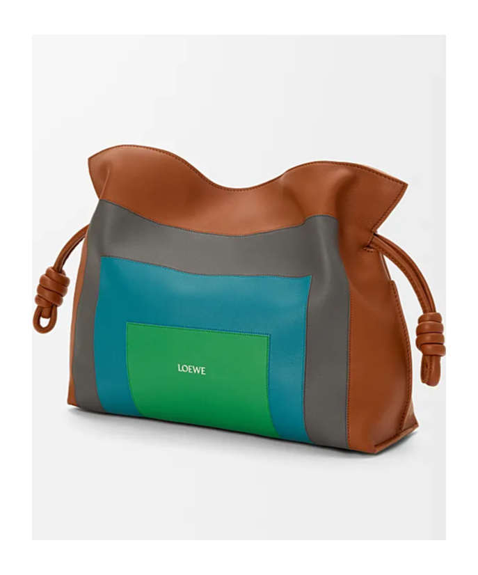 Loewe X Albers Flamenco Medium Clutch Bag In Nappa Leather