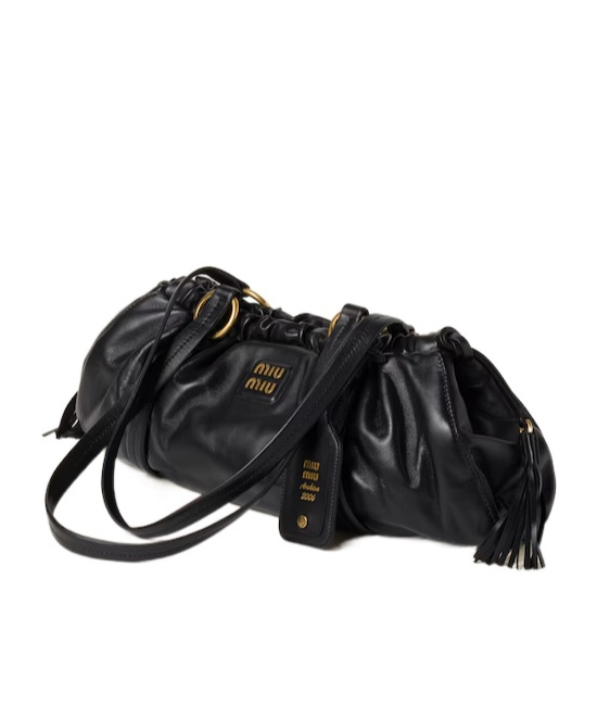 Miu Miu Joie Shoulder Bag In Black