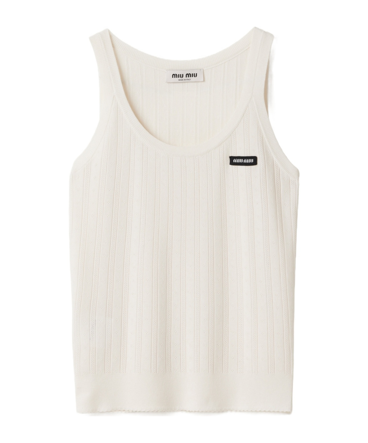 MIU MIU CASHMERE AND SILK TANK TOP