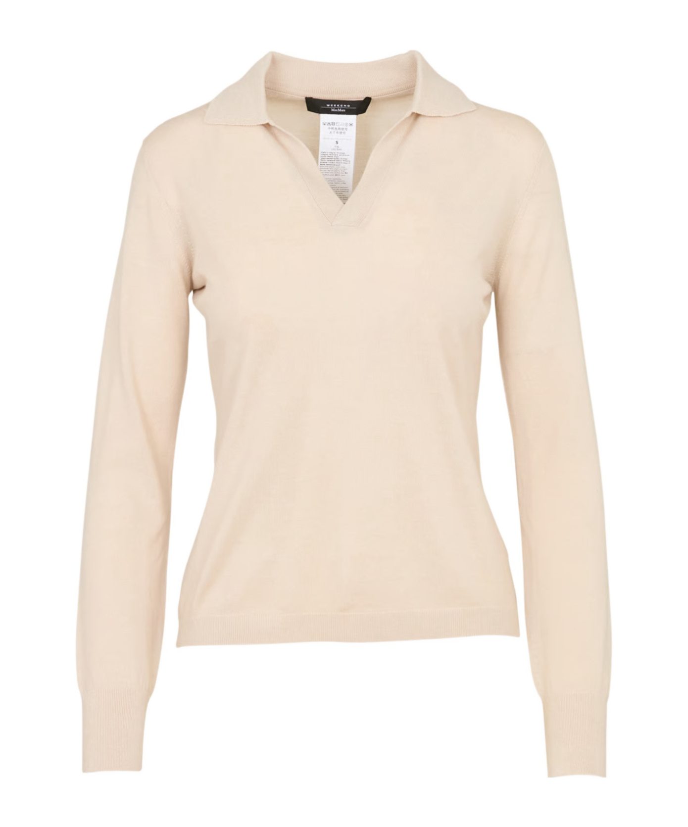Weekend Max Mara Cappa Knitted Polo Shirt In Brown