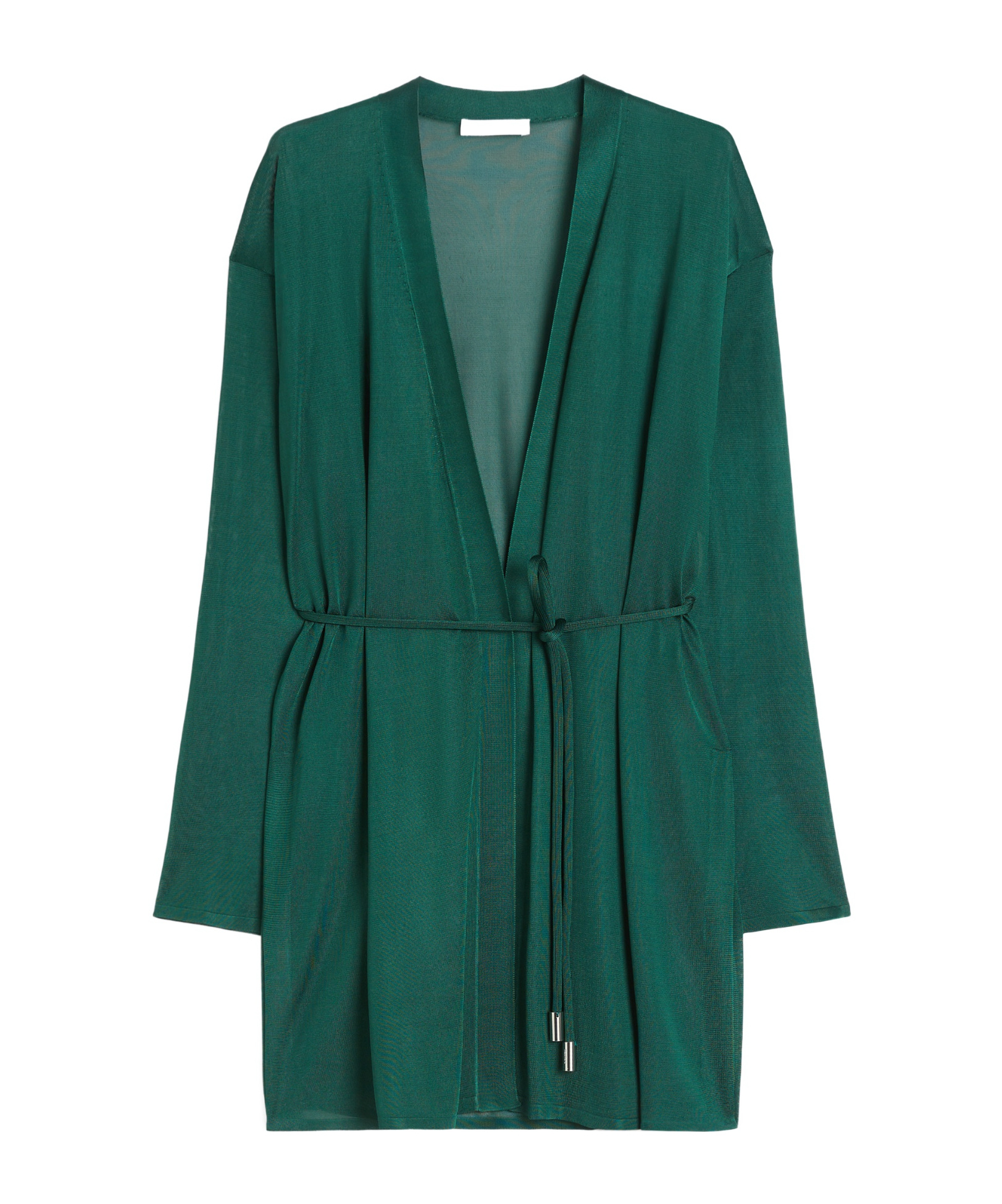 Max Mara Viscose Yarn Wrap Cardigan In Green