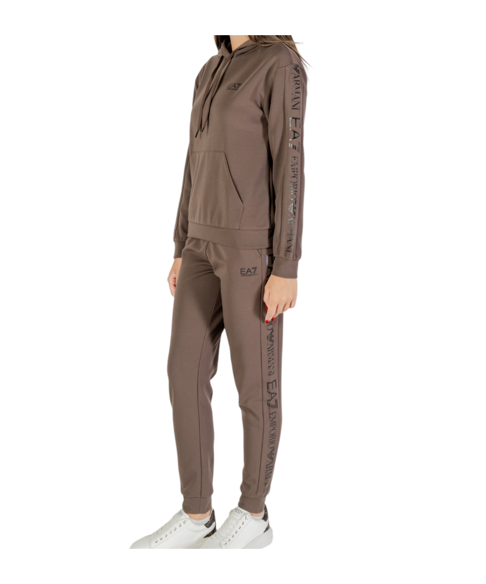 Ea7 Long-sleeved Sportswear Suit In Blue