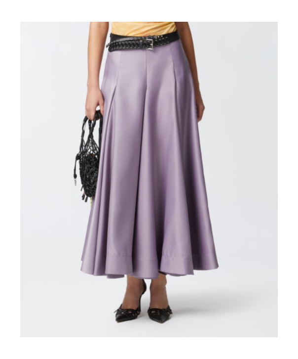 Pinko Midirock Mit Falten In Purple