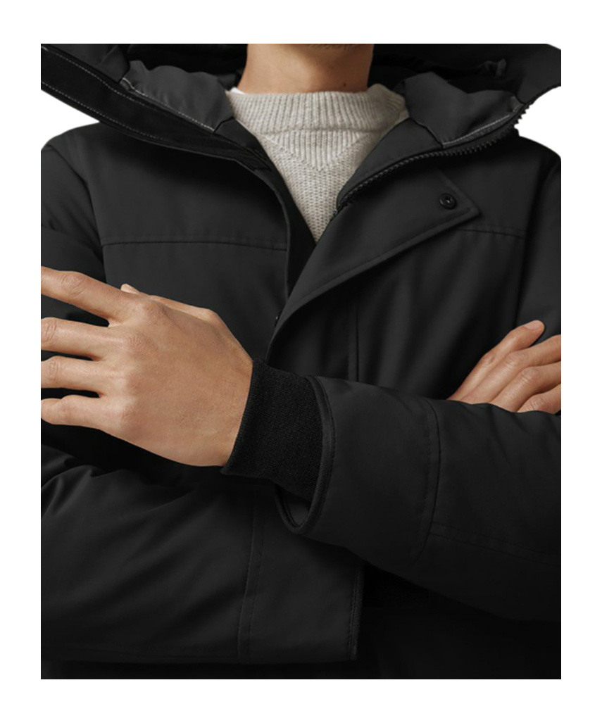 Canada Goose Langford Parka Nylon Down Jacket In Black