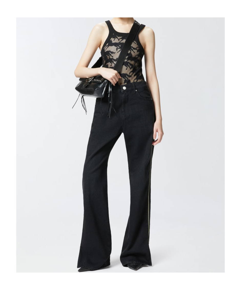 Shop Pinko Horse-motif Tank Top In Black