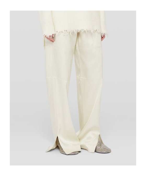 Jil Sander Belt-loop Casual Pants In White
