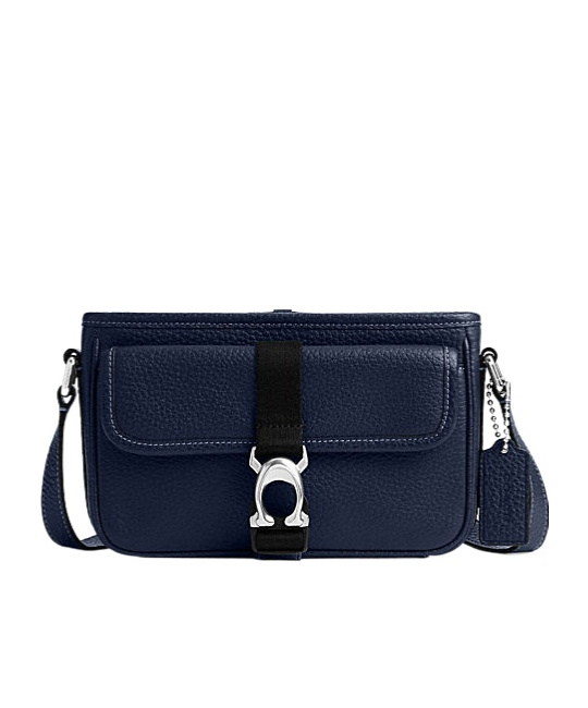 Coach Logo Shoulder Bag In Blue
