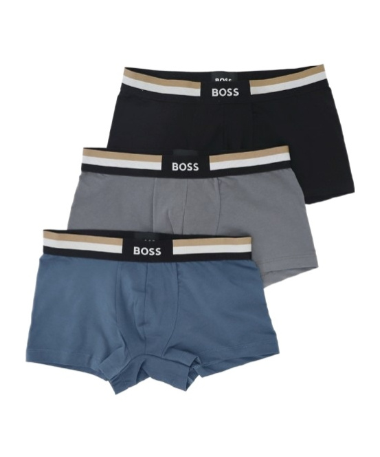 HUGO BOSS ELASTIC WAIST BRIEFS THREE-PACK