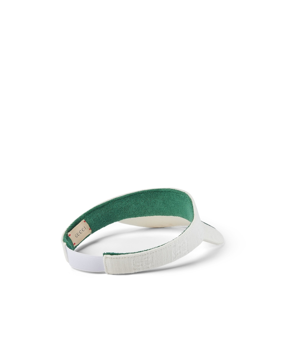 Gucci Children's Gg Cotton Visor With Web