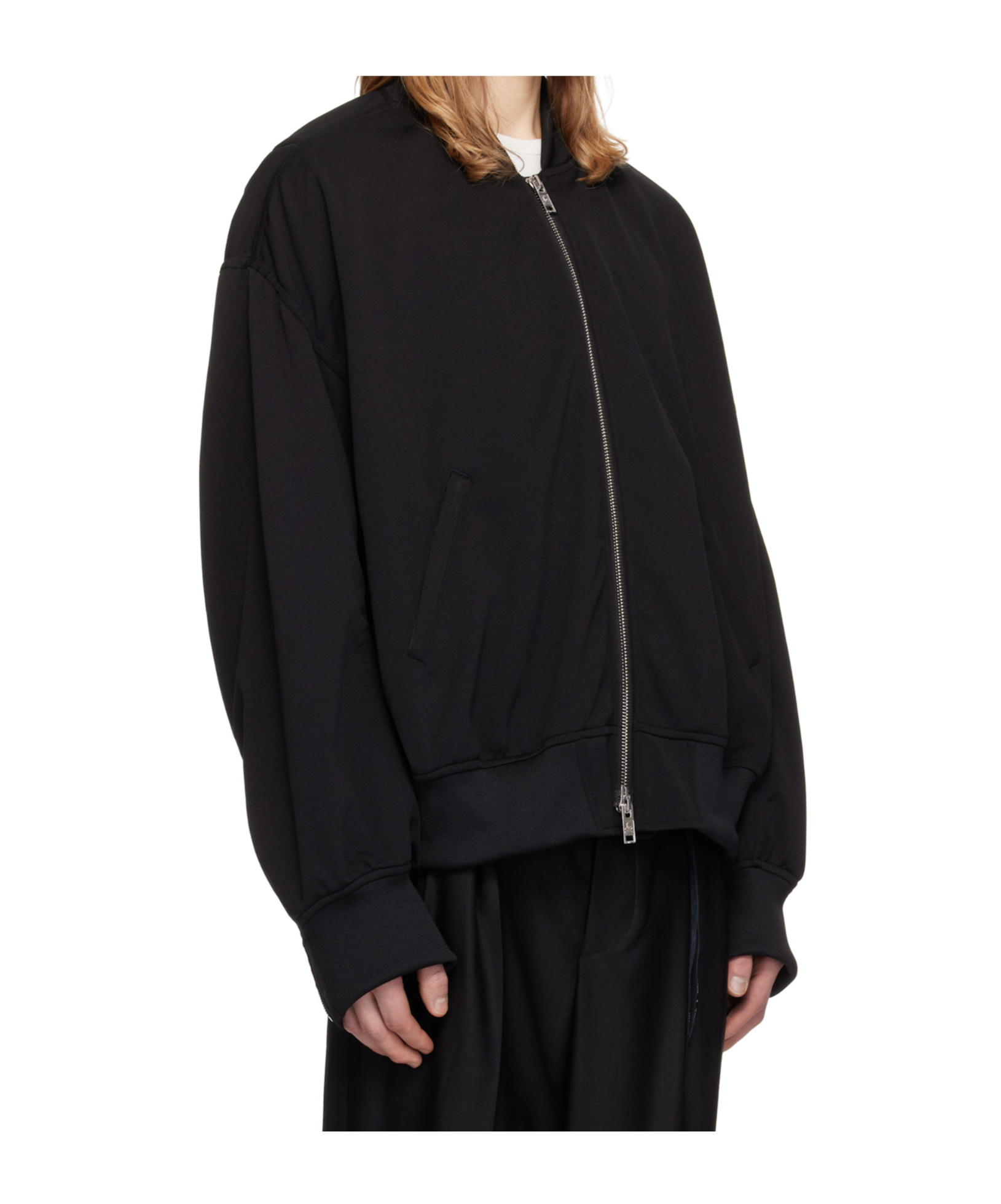 Mastermind Japan Black Jersey Bomber Jacket In Black