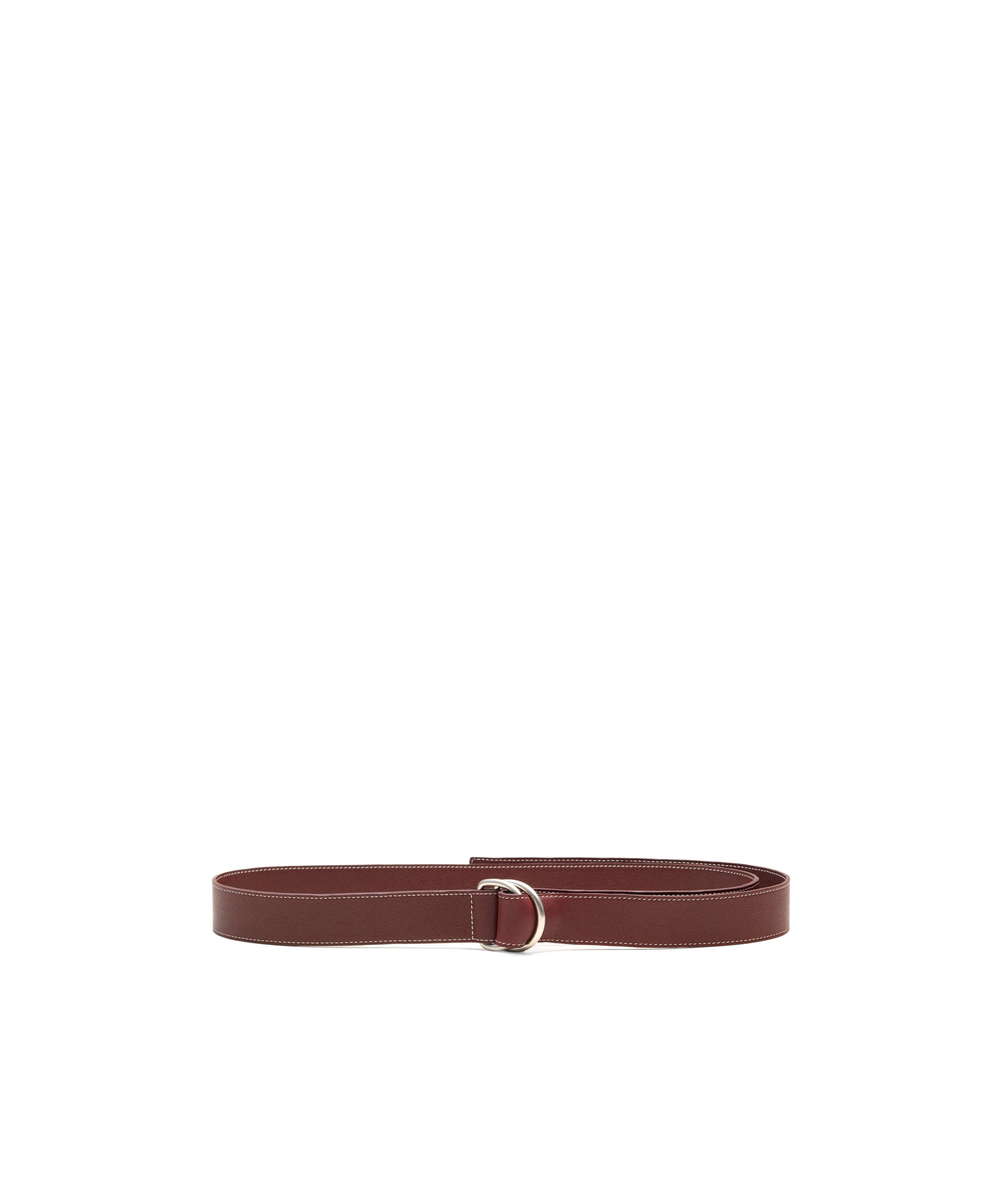 Ami Alexandre Mattiussi Double Circle Belt In Brown