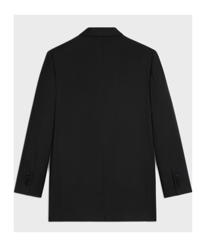 Shop Celine Jude Wool Gabardine Suit Coat In Black