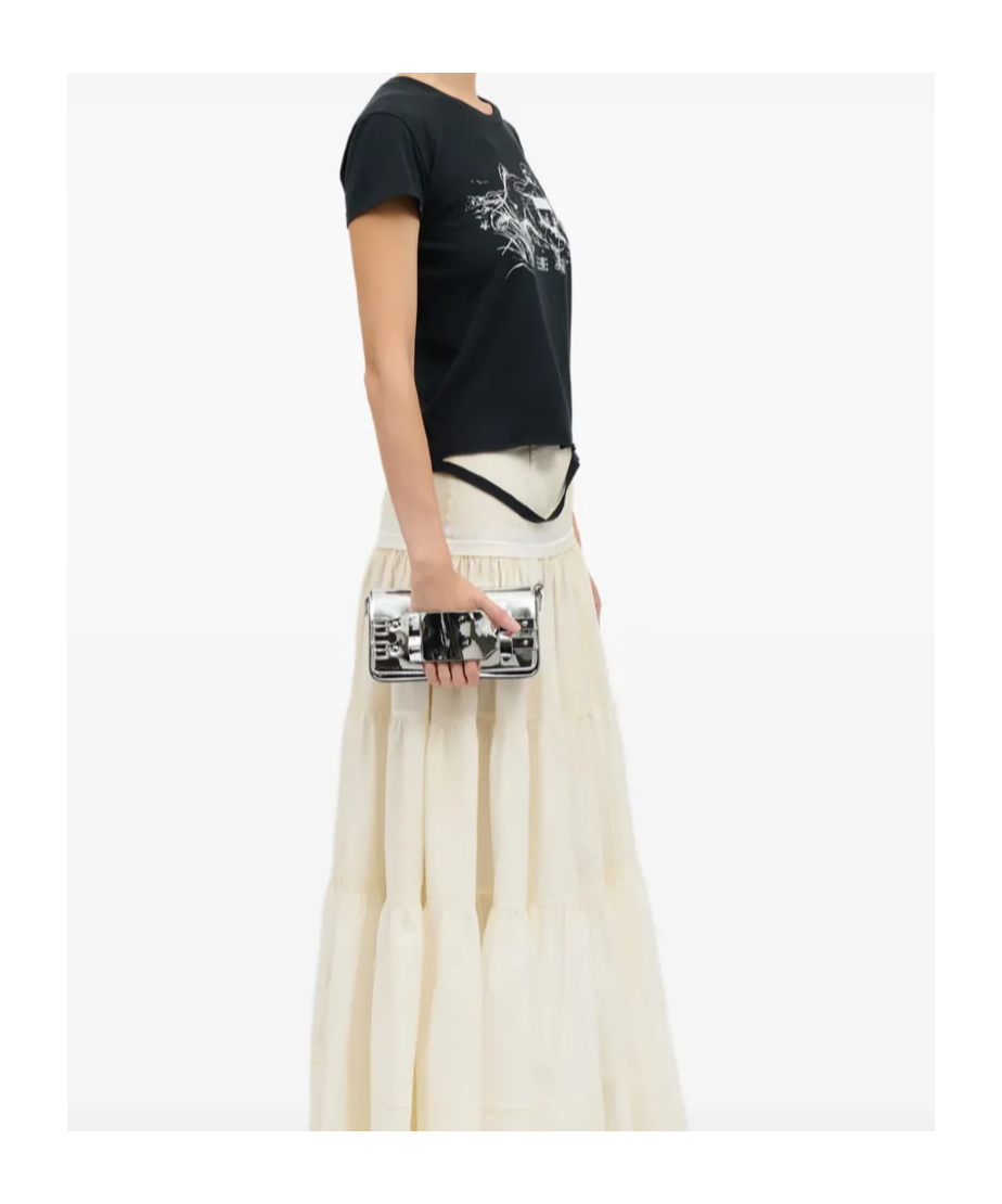 Mm6 Maison Margiela Bracelet Shoulder Bag In White
