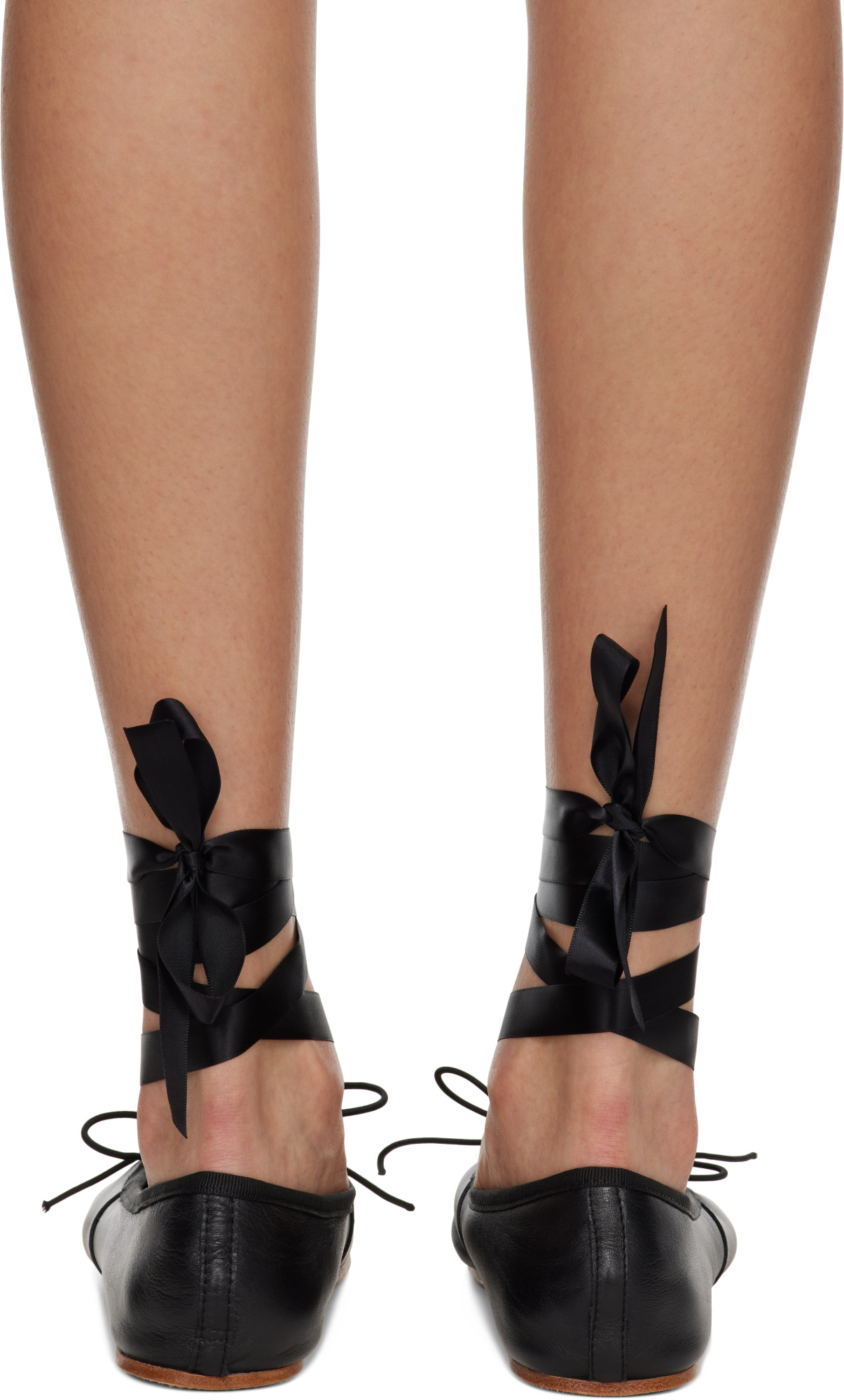 Repetto Strap-up Ballet Shoes In Black