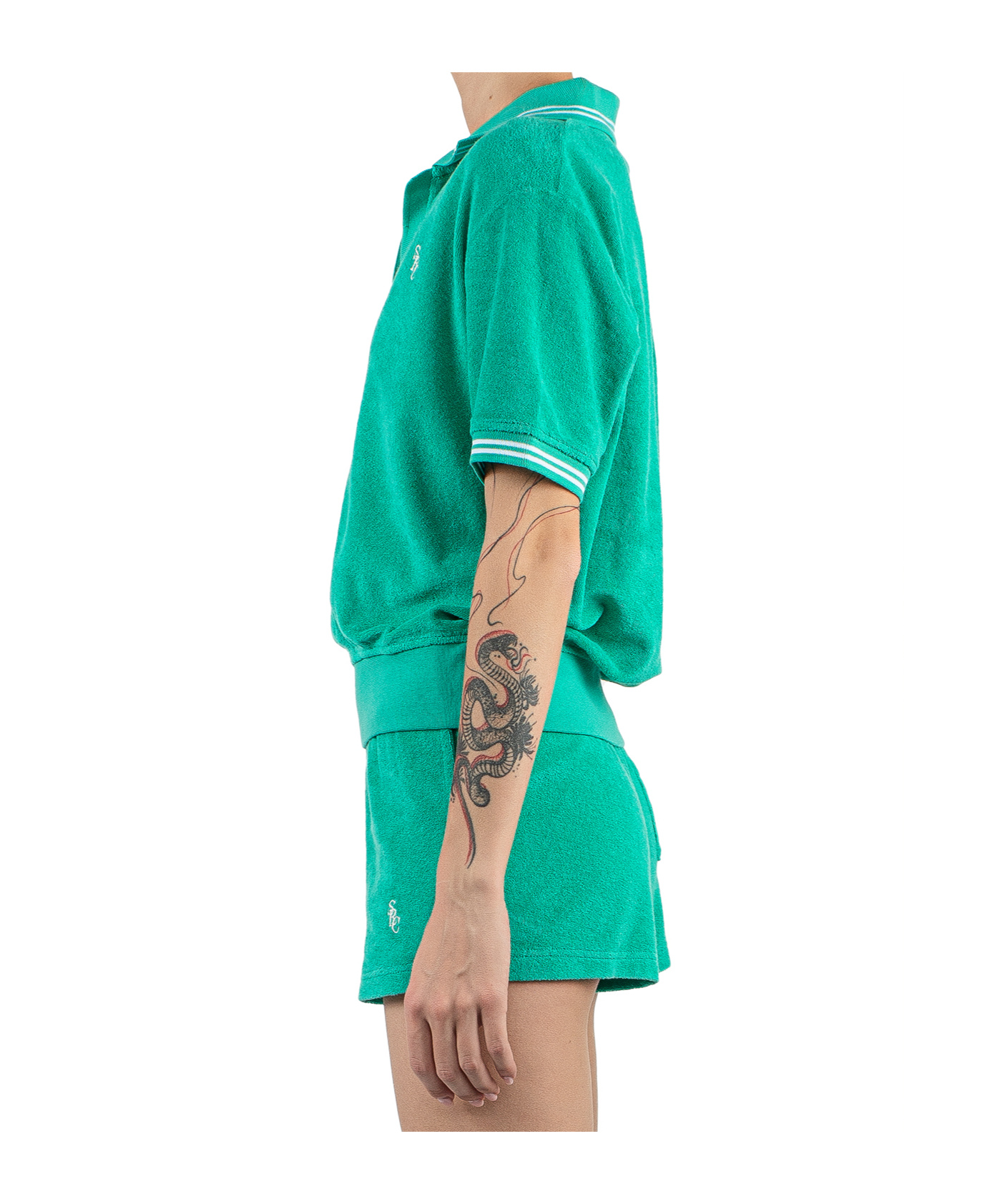 Sporty And Rich Sporty & Rich Polo In Green