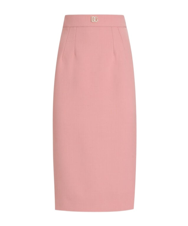 Dolce & Gabbana Midi Pencil Skirt In Pink