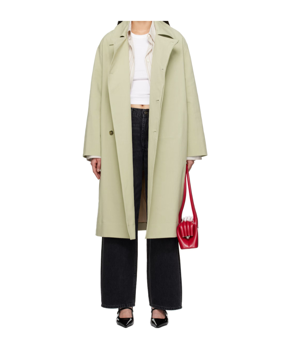 Loulou De Saison Alex Trench Coat In Brown