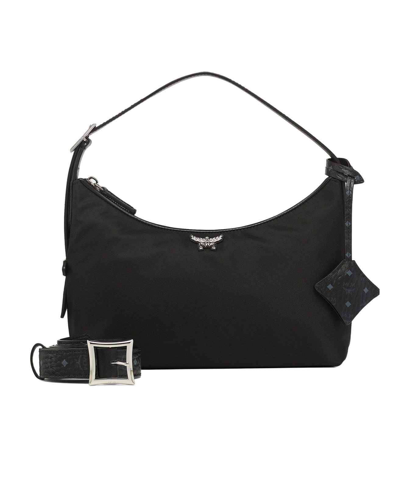 Mcm Aren Hobo Bag In Black