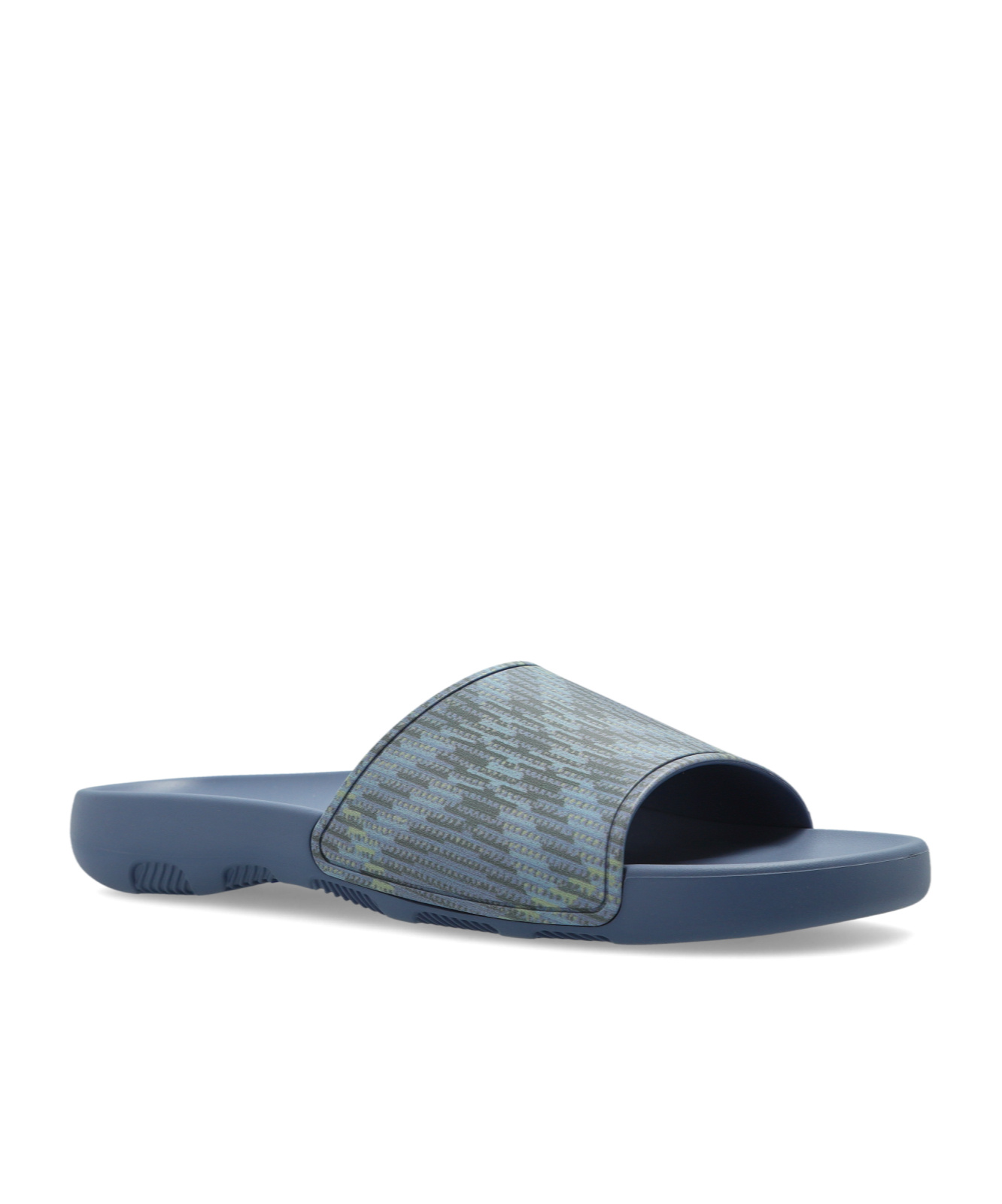 Burberry Round Toe Slippers In Blue
