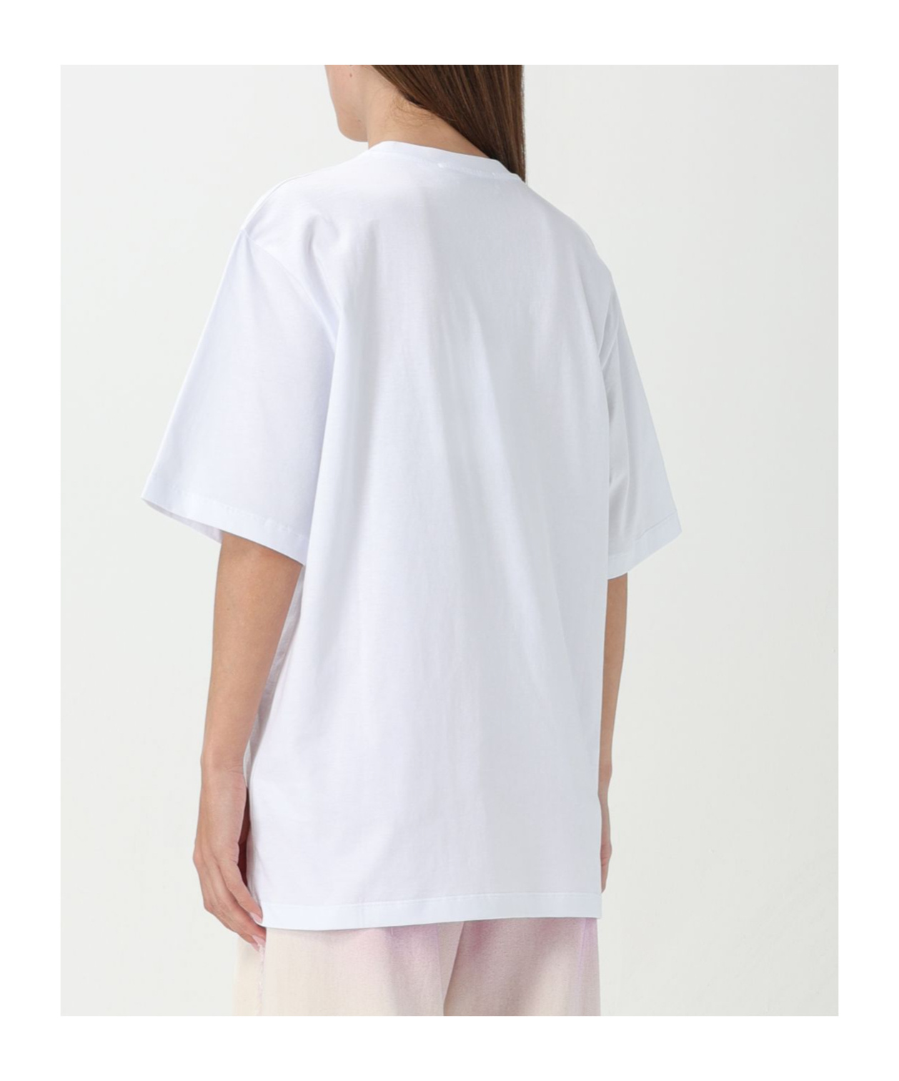 Msgm Bead-logo Cotton T-shirt